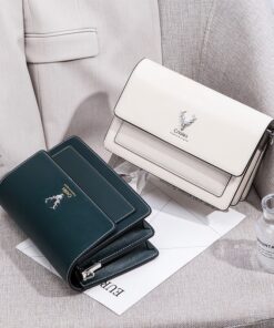 Cnoles White Color Leather Crossbody Bags 6