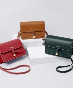 Cnoles Lady's Crossbody Bags Genuine Leather Handbag 5