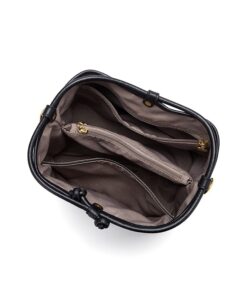 Cnoles New Female Bucket Bag Genuine Leather Crossbody Bags 4