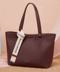 Cnoles Split Cow Leather Large Capacity Tote Bag Lady Handbag