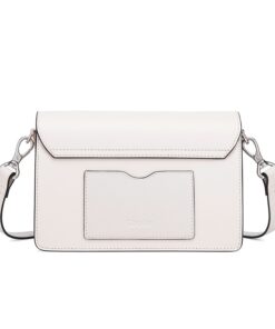 Cnoles White Color Leather Crossbody Bags 3