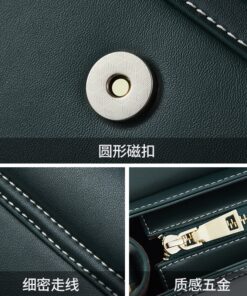 Cnoles Lady's Crossbody Bags Genuine Leather Handbag 6