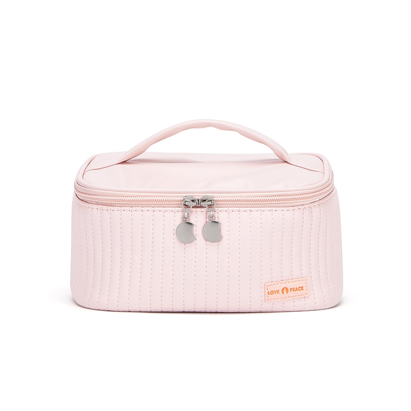 Cnoles New Cream Cake Girl Makeup Bag Portable Travel Women Cosmetic Bag Toiletries Organizer Storage Makeup Cases 4