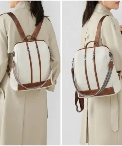 Cnoles Leather Backpack Purse for Women Large - Image 6