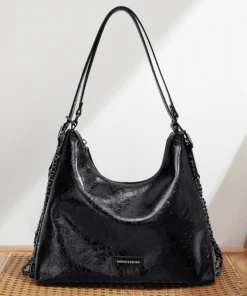 Alternative view of Cnoles Oil Wax Cowhide Leather Crossbody Bag