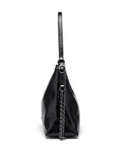 Cnoles Oil Wax Cowhide Leather Crossbody Bag - Image 3