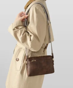 Cnoles Small Crossbody Purse for Women Zip Cell Phone Leather Handbag - Image 2