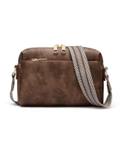 Cnoles Small Crossbody Purse for Women Zip Cell Phone Leather Handbag