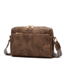 Cnoles Small Crossbody Purse for Women Zip Cell Phone Leather Handbag - Image 4