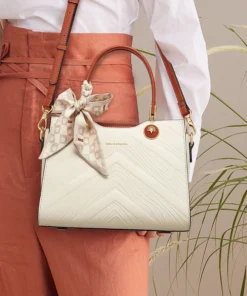 Alternative view of Cnoles Women Elegant Handbags Versatile Simple Retro Gentle Bow Tie