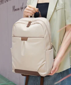 Cnoles Wrinkled Women Backpack Lightweight Casual Fashion Shoulder Bag - Image 6