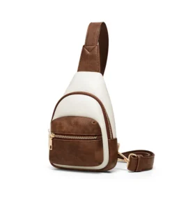 Small Sling Bag for Women Chest Bag Leather Fanny Pack Crossbody - Image 4