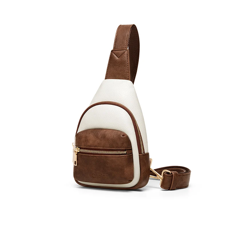 Small Sling Bag for Women Chest Bag Leather Fanny Pack Crossbody - Image 4
