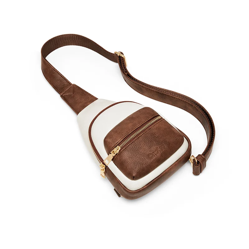 Small Sling Bag for Women Chest Bag Leather Fanny Pack Crossbody - Image 6