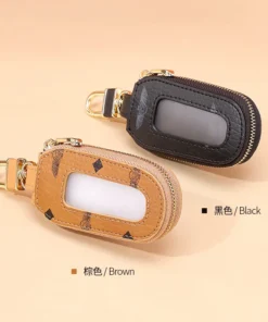 Vintage Small Key Bag Leather Men Women Mini Wallet - Image 3