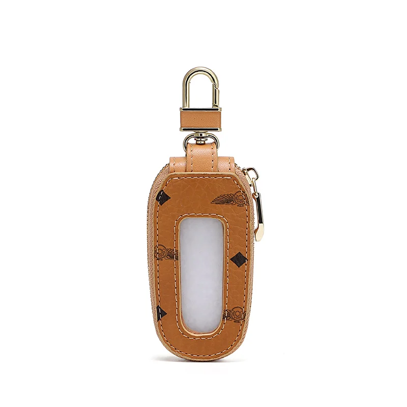 Vintage Small Key Bag Leather Men Women Mini Wallet - Image 4