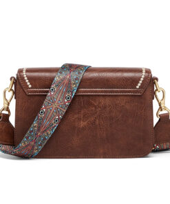 Cnoles Retro Textured Small Square Vintage Commuter Personalized Handbag - Image 5