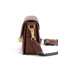 Cnoles Retro Textured Small Square Vintage Commuter Personalized Handbag - Image 3