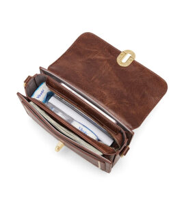 Alternative view of Cnoles Retro Textured Small Square Vintage Commuter Personalized Handbag