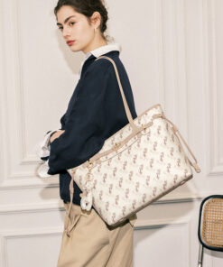 Cnoles Monogram Large Commuter Shoulder Tote