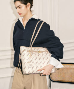 Cnoles Monogram Large Commuter Shoulder Tote