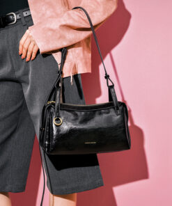 Cnoles Cowhide Baguette Bag