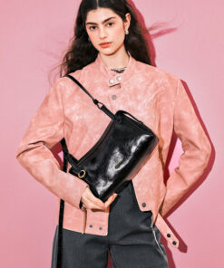 Cnoles Cowhide Baguette Bag