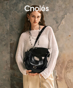 Cnoles Crescent Moon Underarm Bag – Black