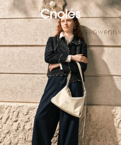Cnoles Slouchy Star Hobo Bag – Ivory