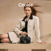 Cnoles Quilted Chain Crossbody Bag