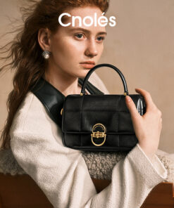 Cnoles Quilted Chain Crossbody Bag