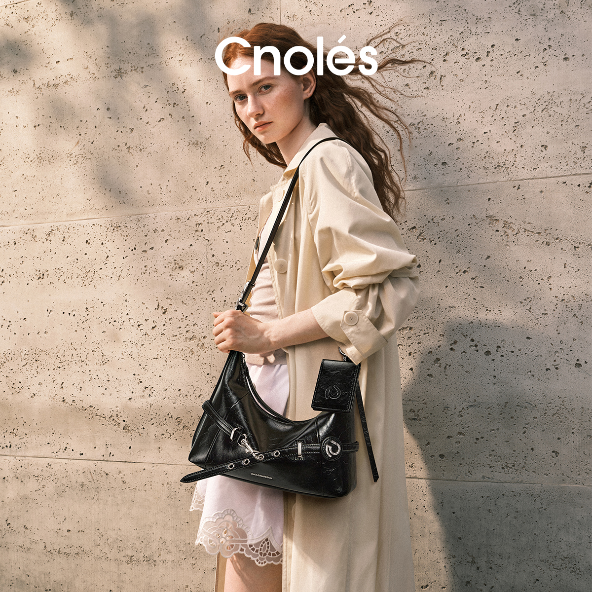 Cnoles Azure Hobo Bag – Black