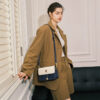 Cnoles Leather Colour-Block Bee Mini Square Bag