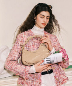 Cnoles Satin-Touch Cloud Shoulder Bag