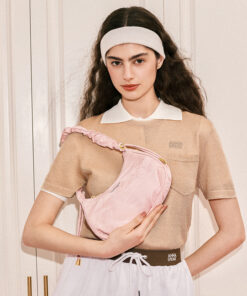 Cnoles Satin-Touch Cloud Shoulder Bag