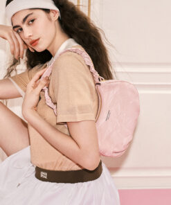 Cnoles Satin-Touch Cloud Shoulder Bag