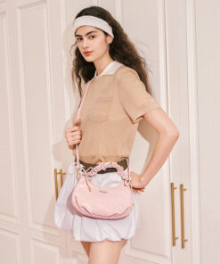 Cnoles Satin-Touch Cloud Shoulder Bag