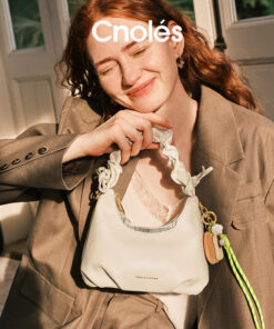 Cnoles Cream Ruched Cloud Bag