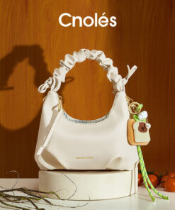 Cnoles Cream Ruched Cloud Bag