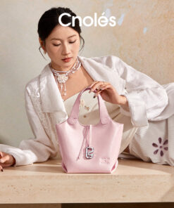 Cnoles Cardamom Pink Basket Bag