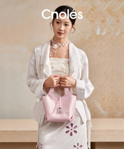 Cnoles Cardamom Pink Basket Bag