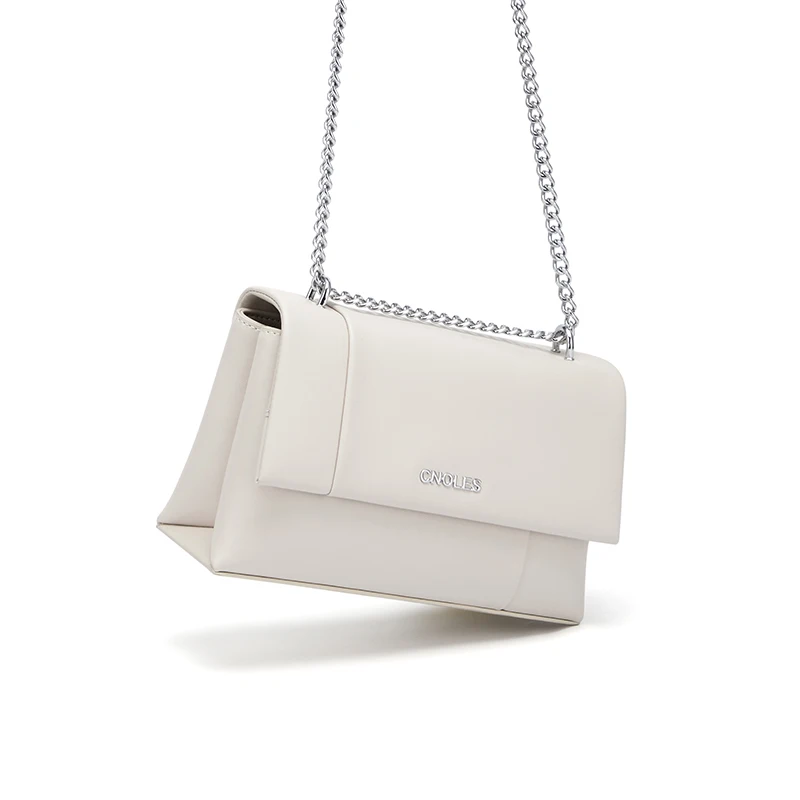 Cnoles Cowhide Chain Small Square Bag 2