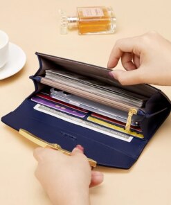 Cnoles Luxury Women Wallets 2022 Female Large Long Purse Card Holder 3