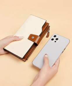 Cnoles Multifunction Cowhide Women Wallets Purse 4