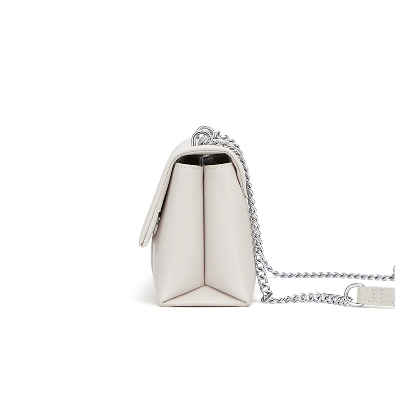 Cnoles Cowhide Chain Small Square Bag 5