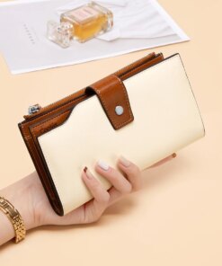 Cnoles Multifunction Cowhide Women Wallets Purse 3